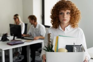 jovem colaboradora deixa a a empresa por liderança tóxica 