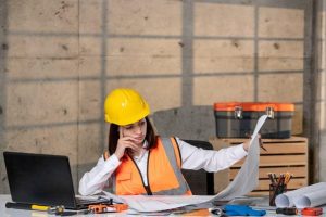  uma mulher olhando uma instrução de um maquinário que ela utilizará para evoluir a adaptabilidade no seu ambiente de trabalho 