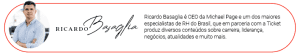 Header de coluna de Ricardo Basaglia com foto, nome e perfil