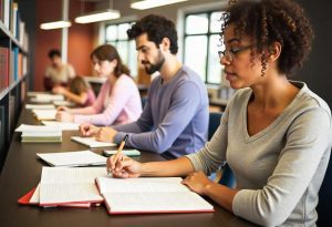 Colaboradores estudam na universidade corporativa da empresa