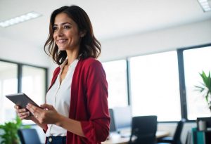 Mulher executiva representa liderança feminina
