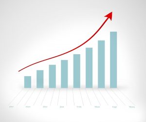 gráfico ascendente demonstra crescimento da Edenred