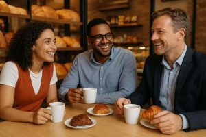 Colaboradores usam vale-refeição para empresas em padaria