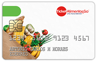 cartão ticket alimentação