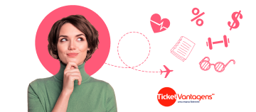 Icone Quem é Ticket Plus tem Ticket Vantagens
