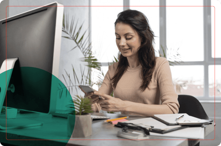 mulher faz pesquisa no escritório sobre Advocacy: o que é