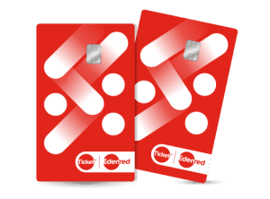 novo cartão ticket: dois cartões