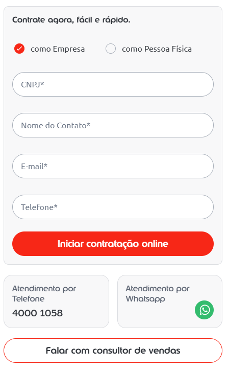 formulário para contratar ticket transporte