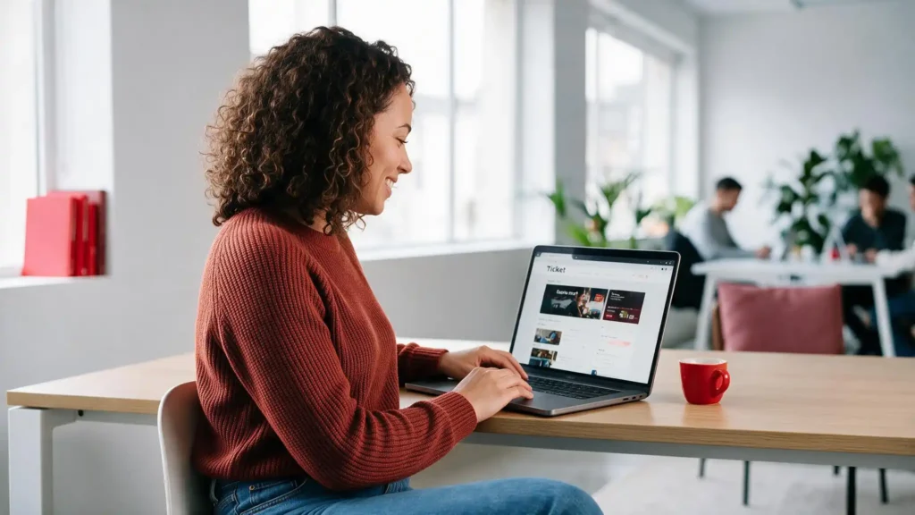mulher descobre como contratar ticket duo card pela internet