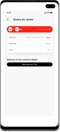 tela 3 mostra como usar cartão digital ticket