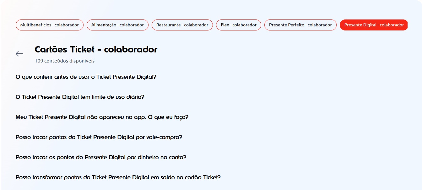 perguntas mais frequentes da central de ajuda por produto