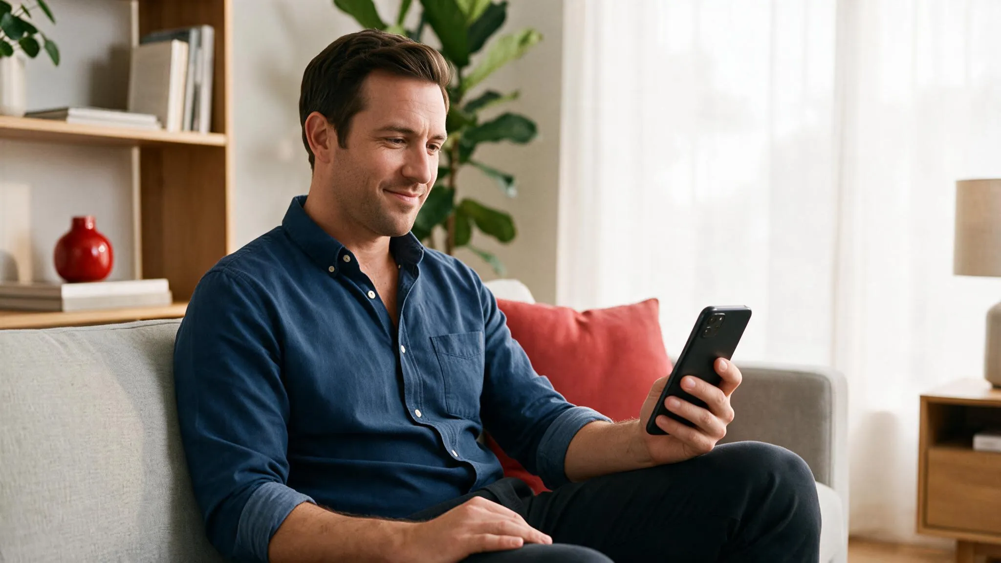 homem cadastra o cartão digital no app ticket
